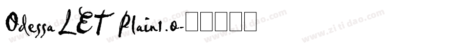 Odessa LET Plain1.0字体转换